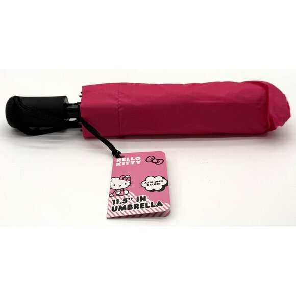 Hello Kitty 11.5" Pink Auto Open & Close Umbrella - Picture 2 of 4